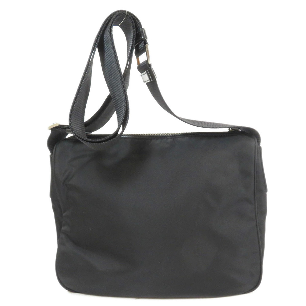 Prada Crossbody bag shoulder Plate Tessuto Black